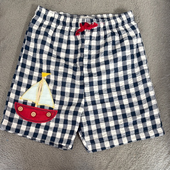 Mud Pie Other - Nautical Checkered Kids Shorts